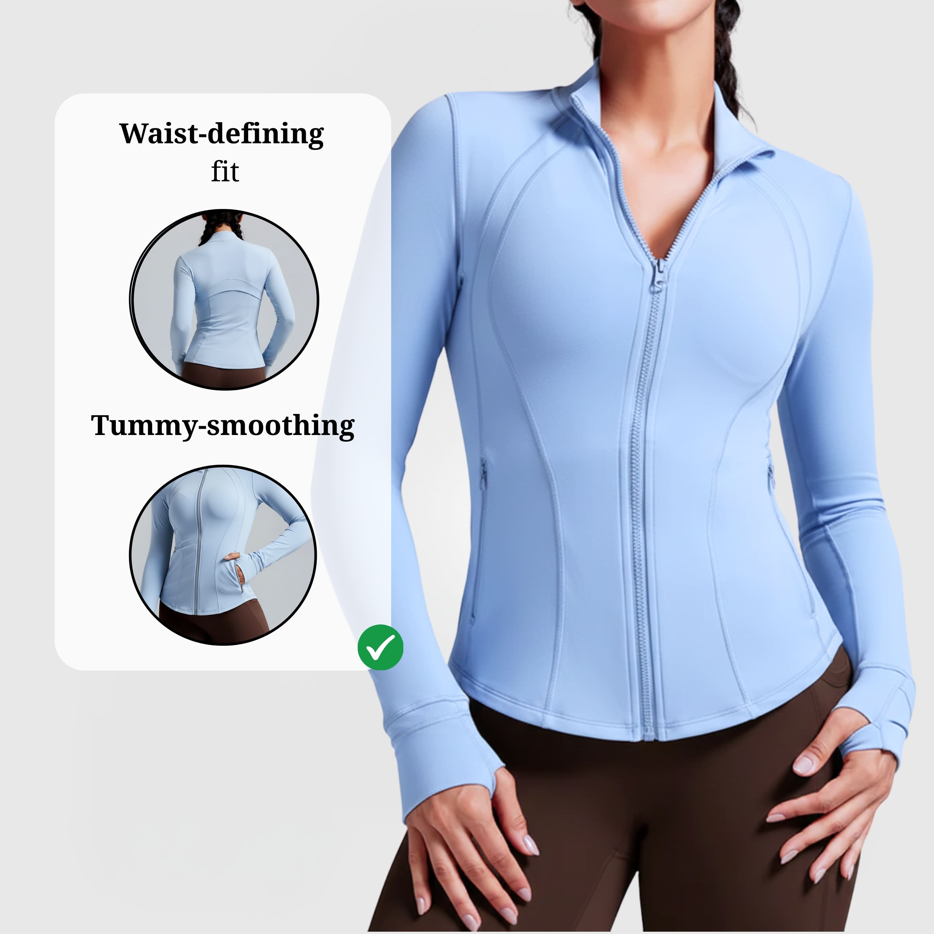 Aimea Snatched Jacket - Blue