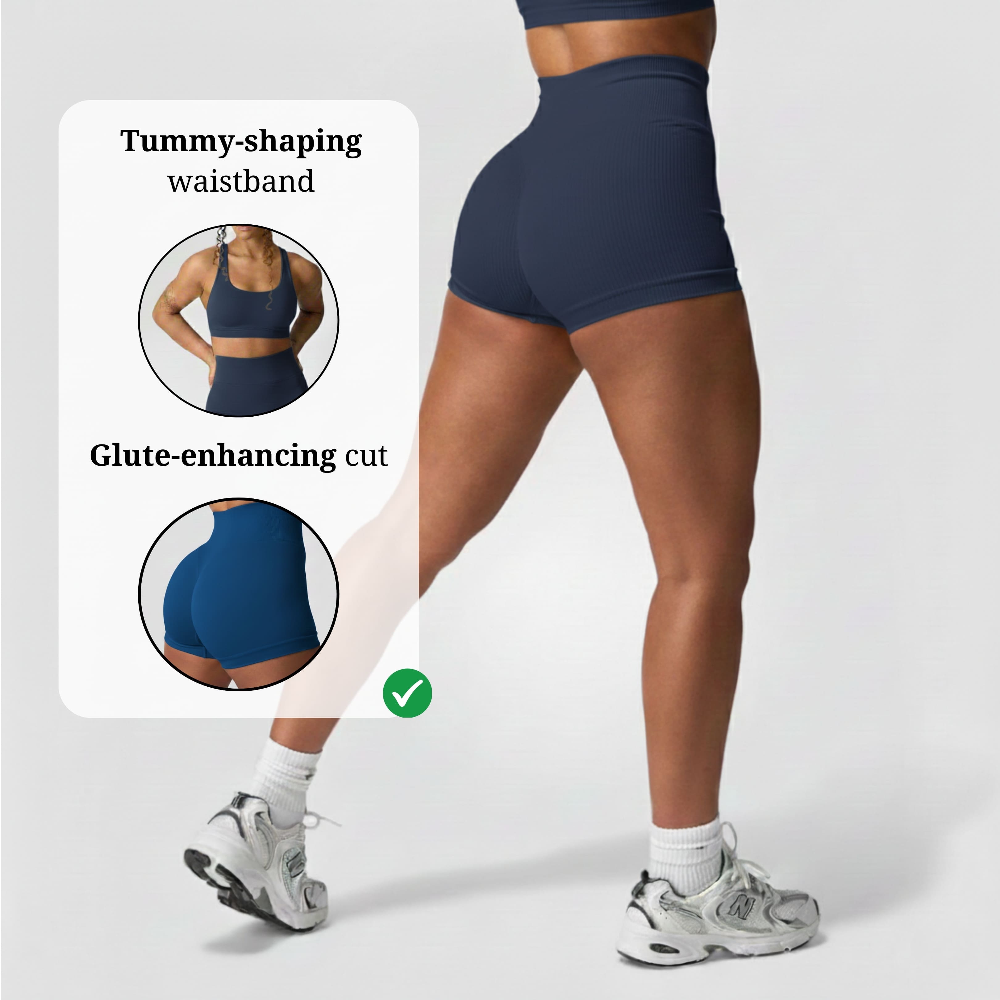 Seamless Shorts - Dark Blue