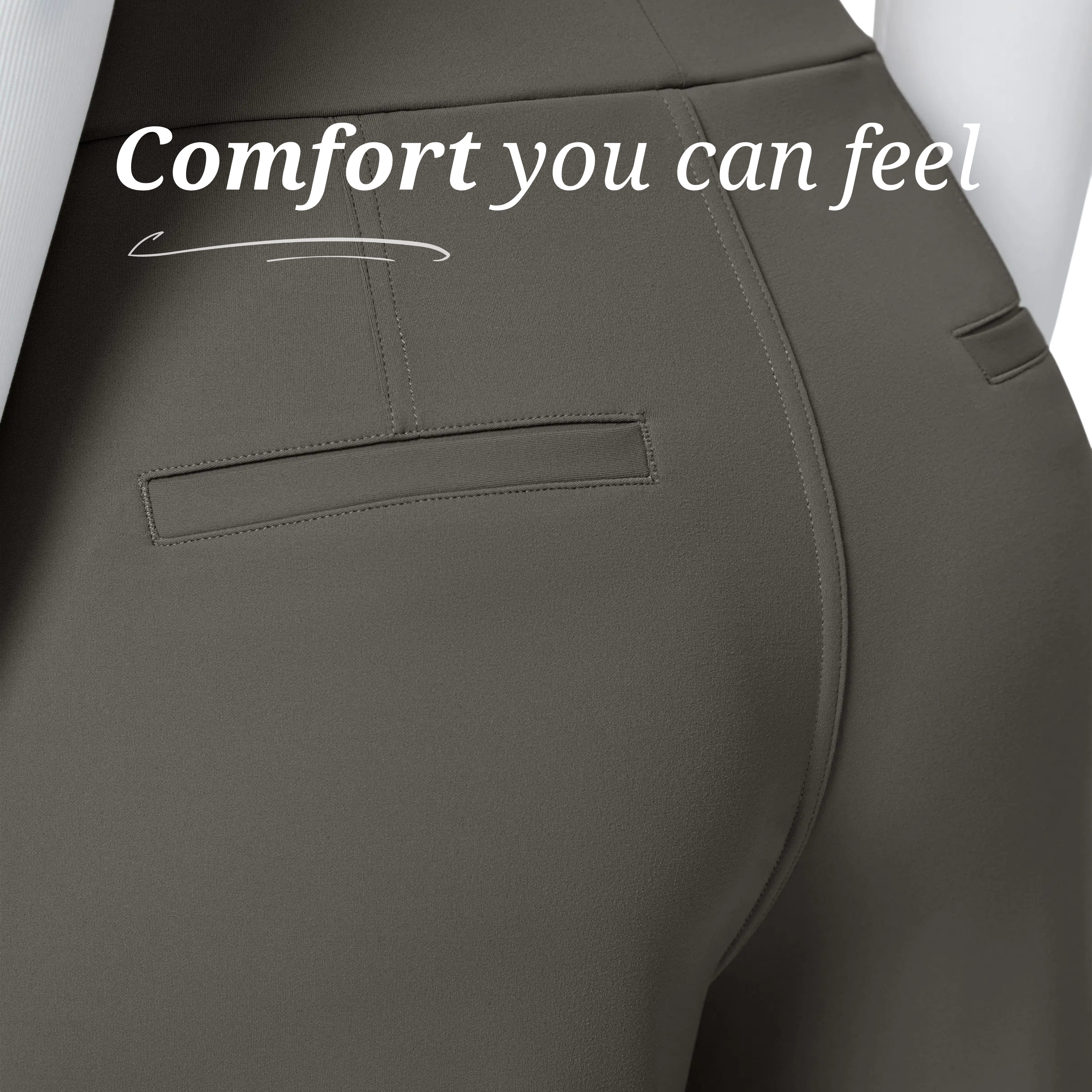 Essential Flex Work Trousers - Taupe