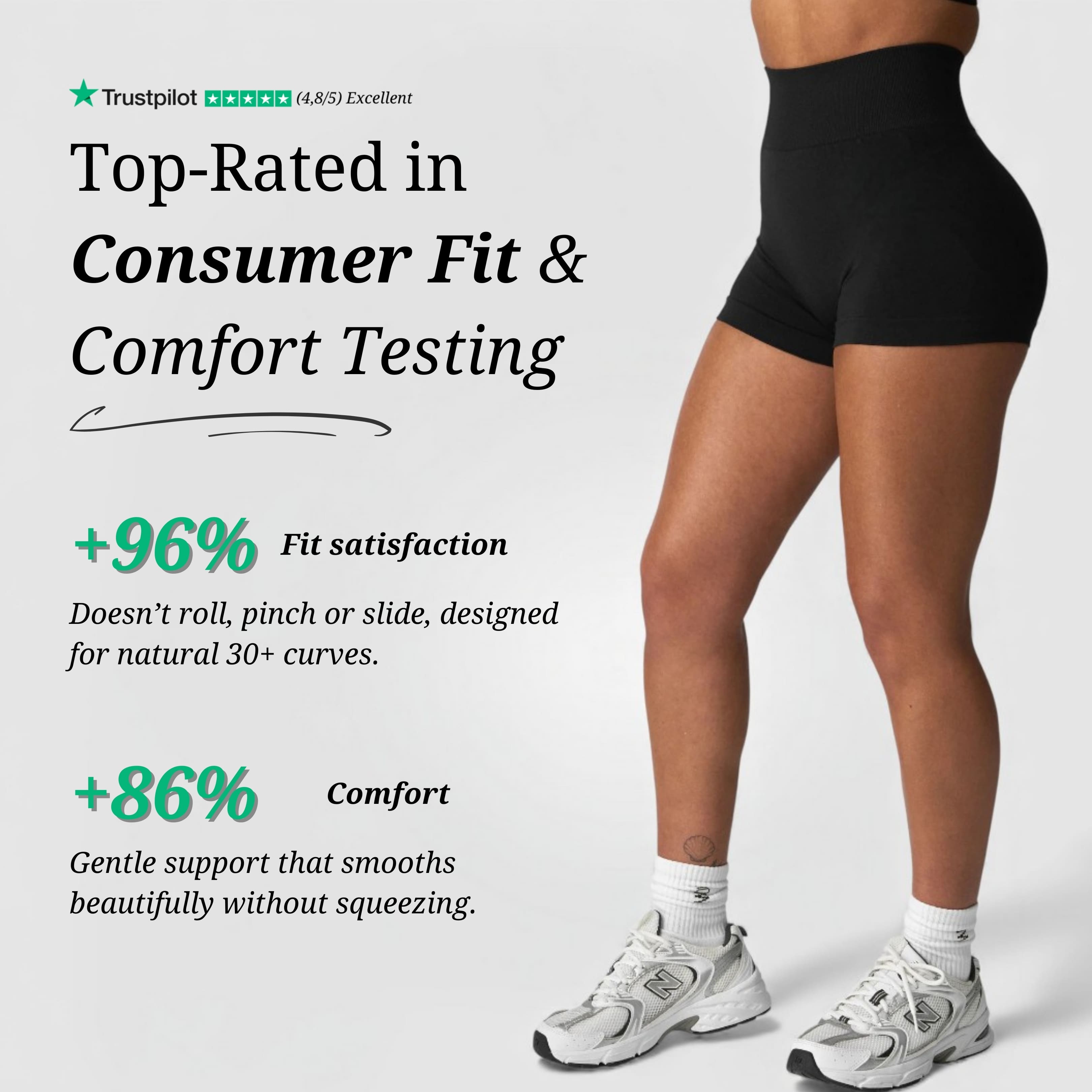 Seamless Shorts - Black