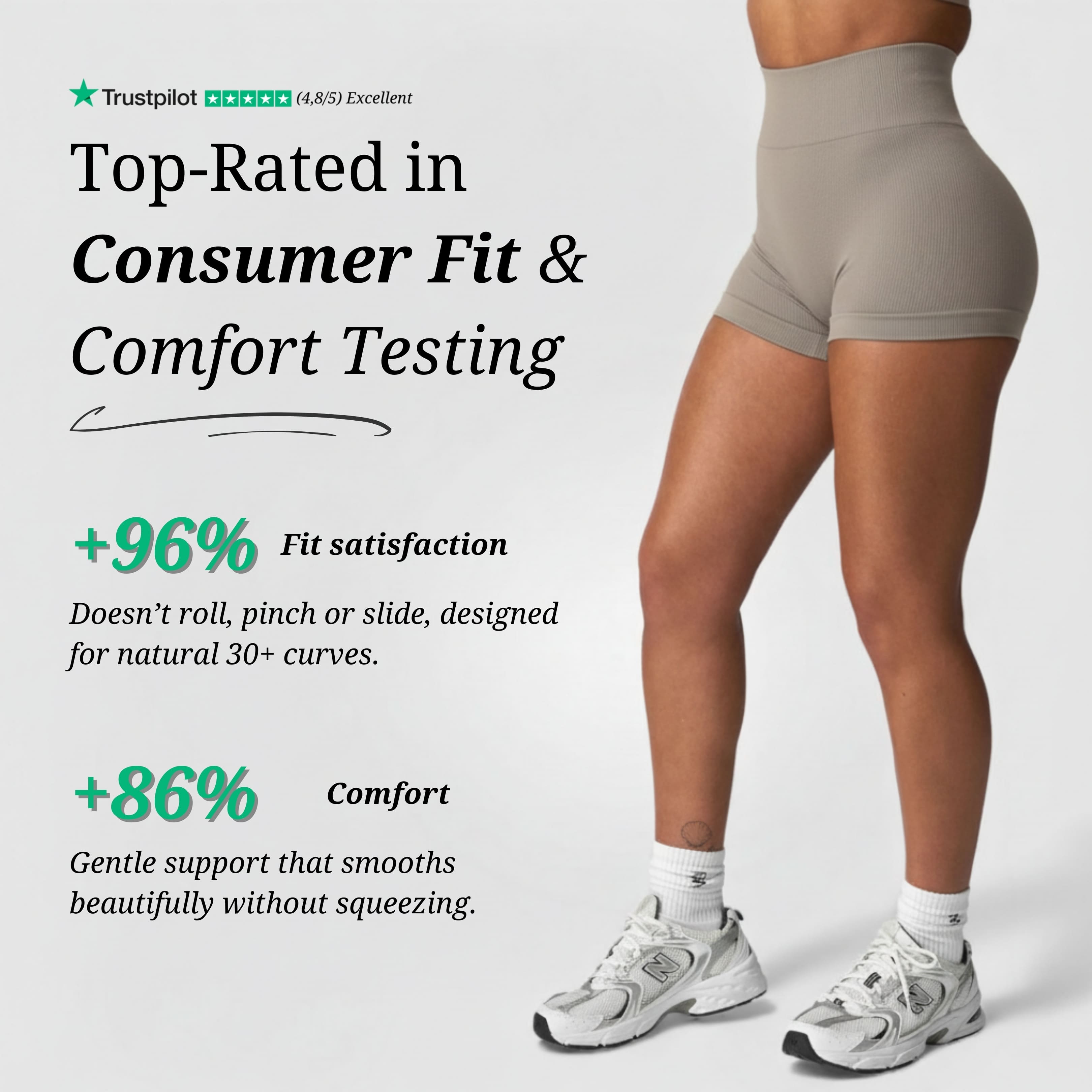 Seamless Shorts - Stone