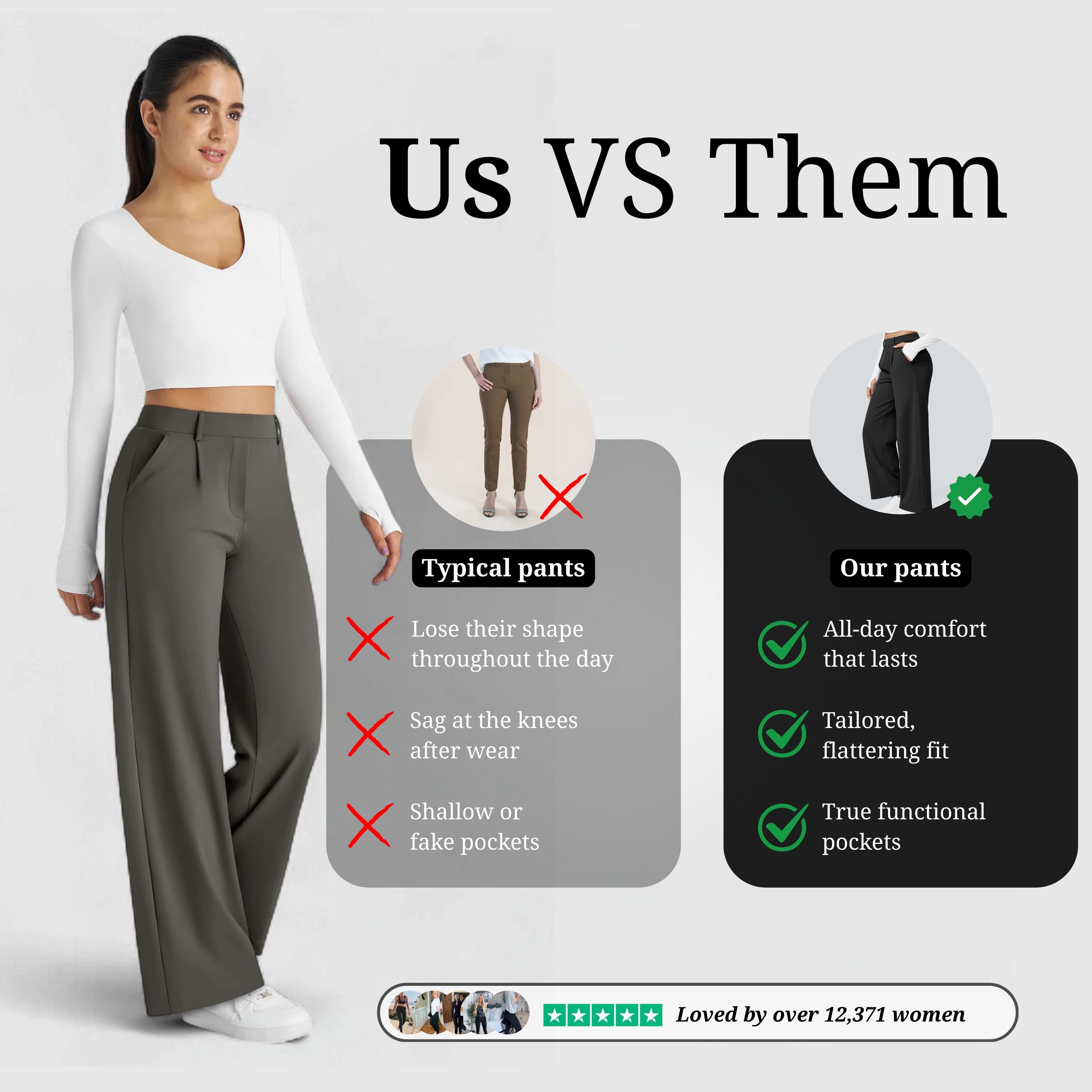 Essential Flex Work Trousers - Taupe