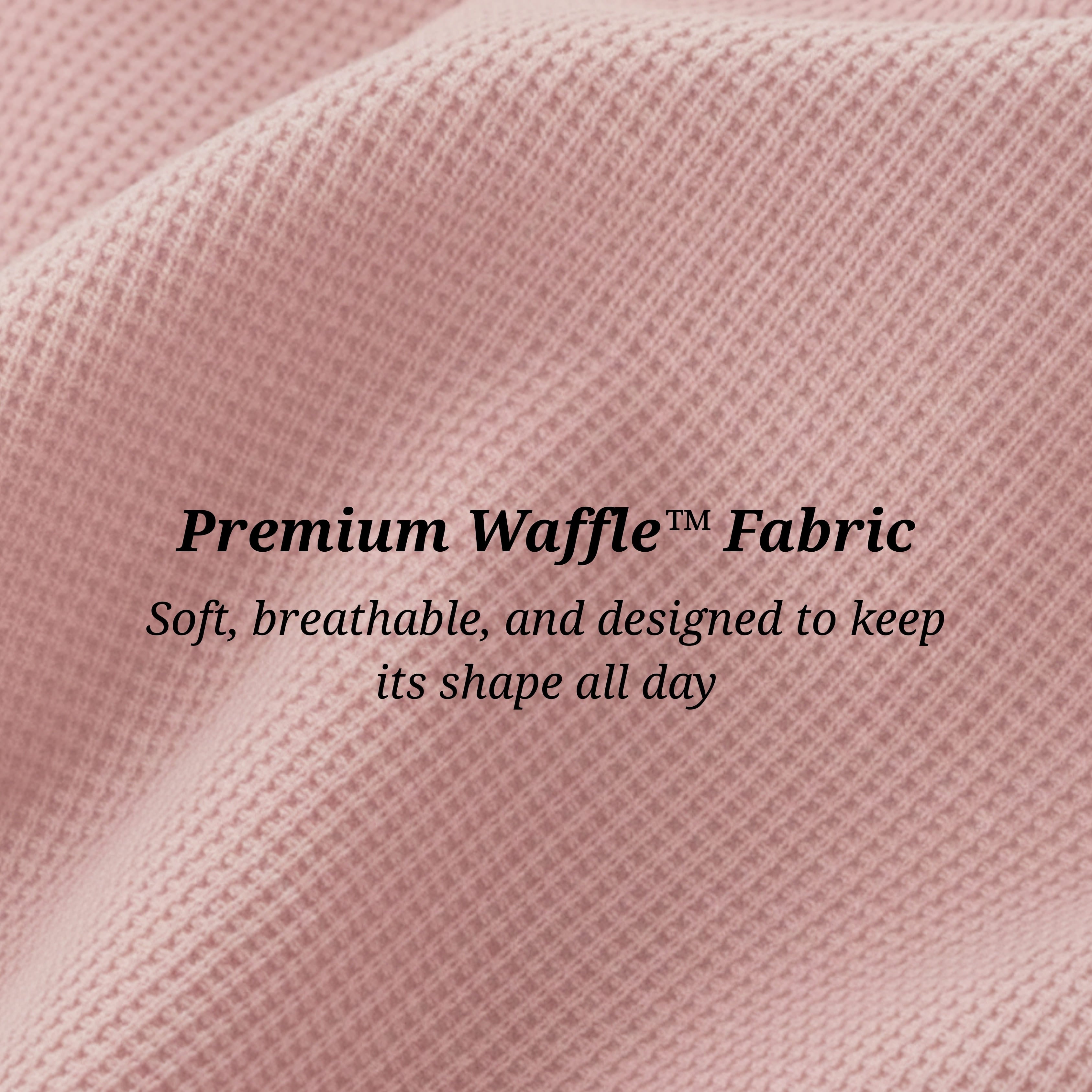 The Effortless Waffle Trouser - Pink