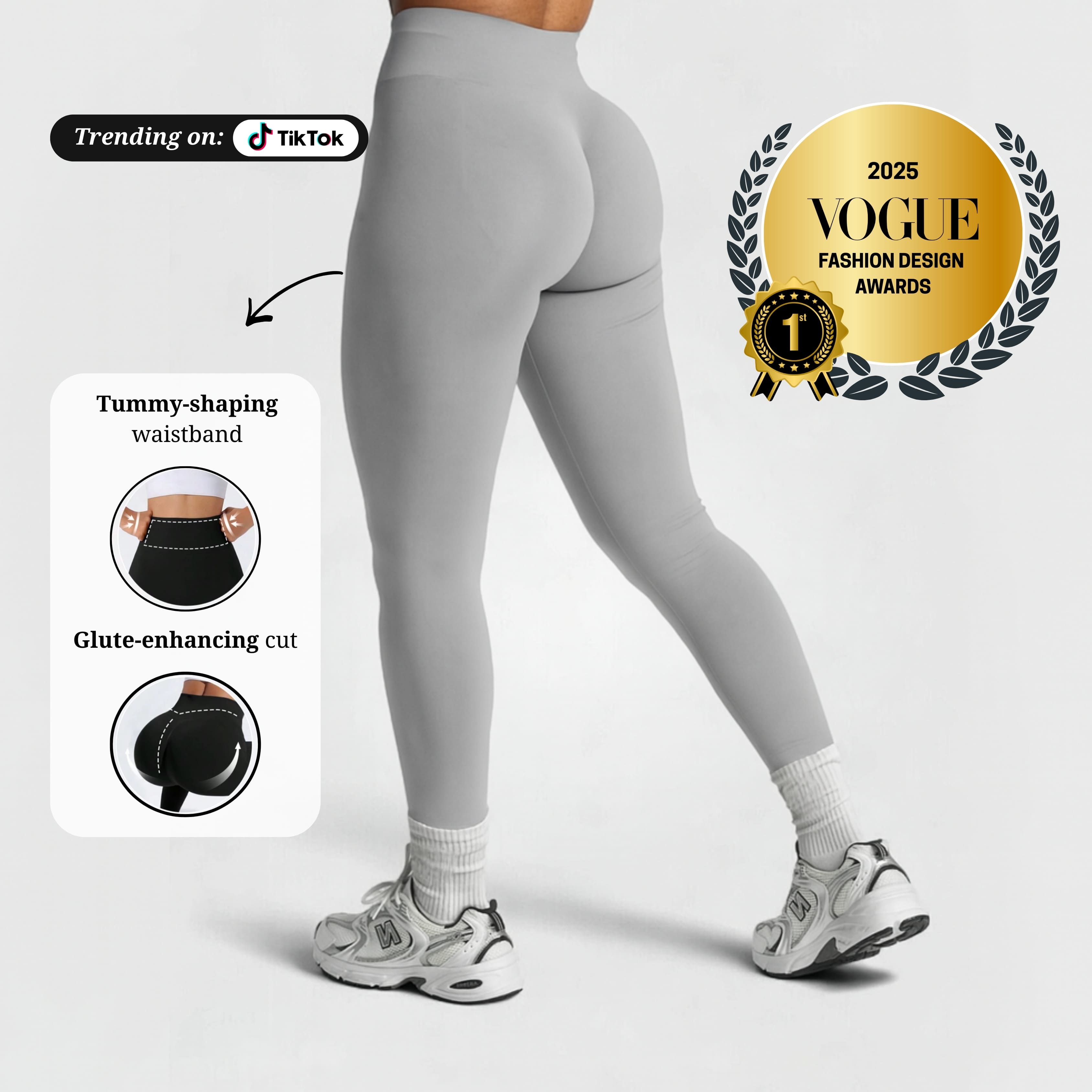 AIMEA Sculpt Leggings - Light Grey