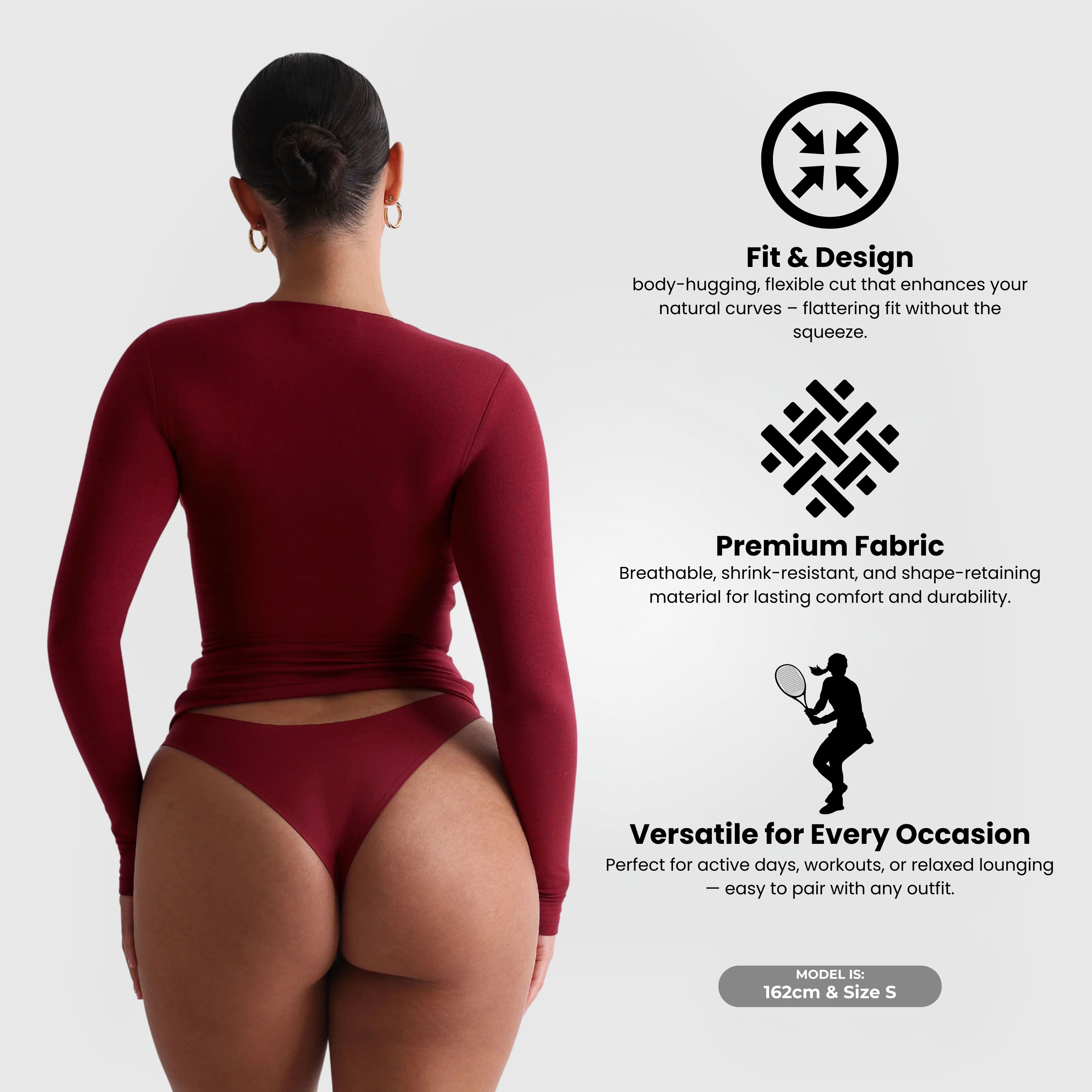 Nord Long Sleeve Top - Red