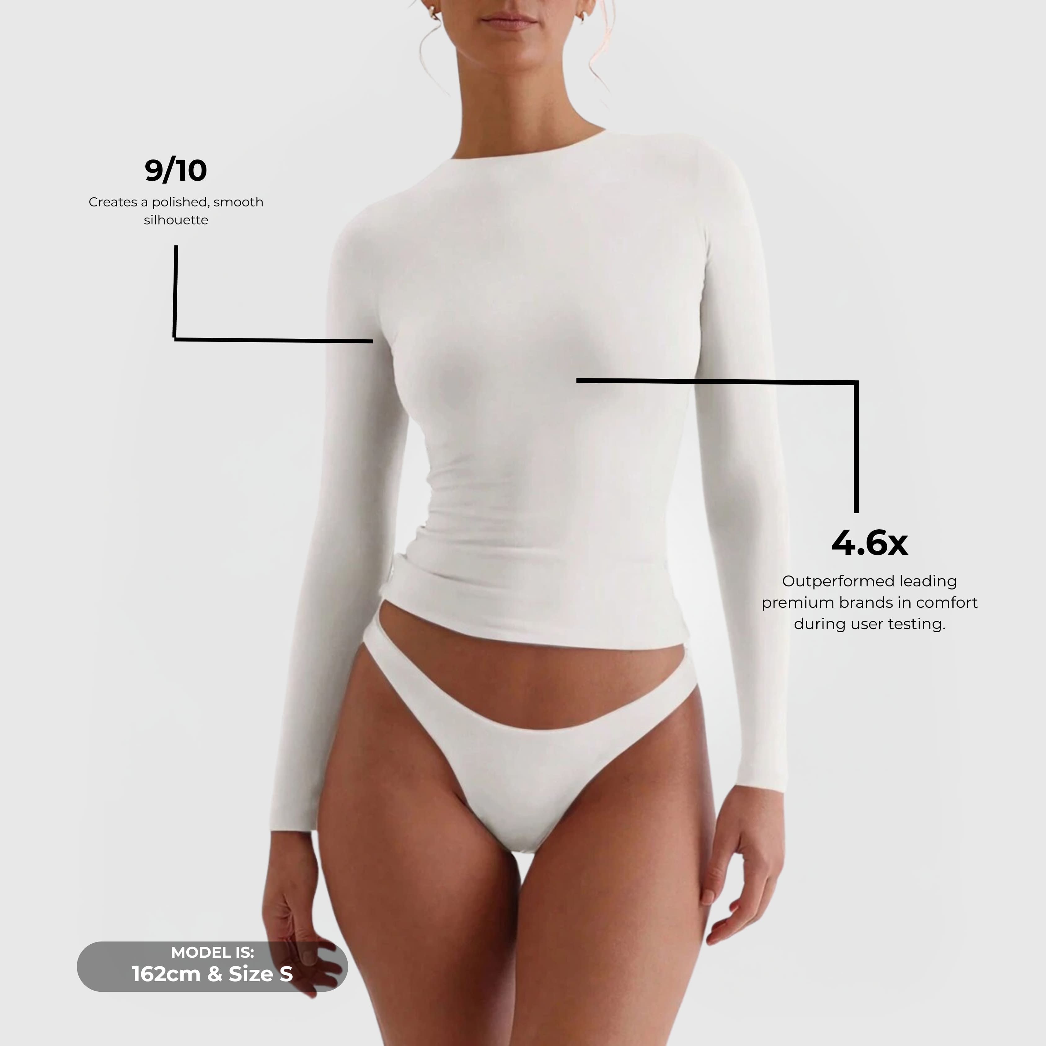 Nord Long Sleeve Top - White