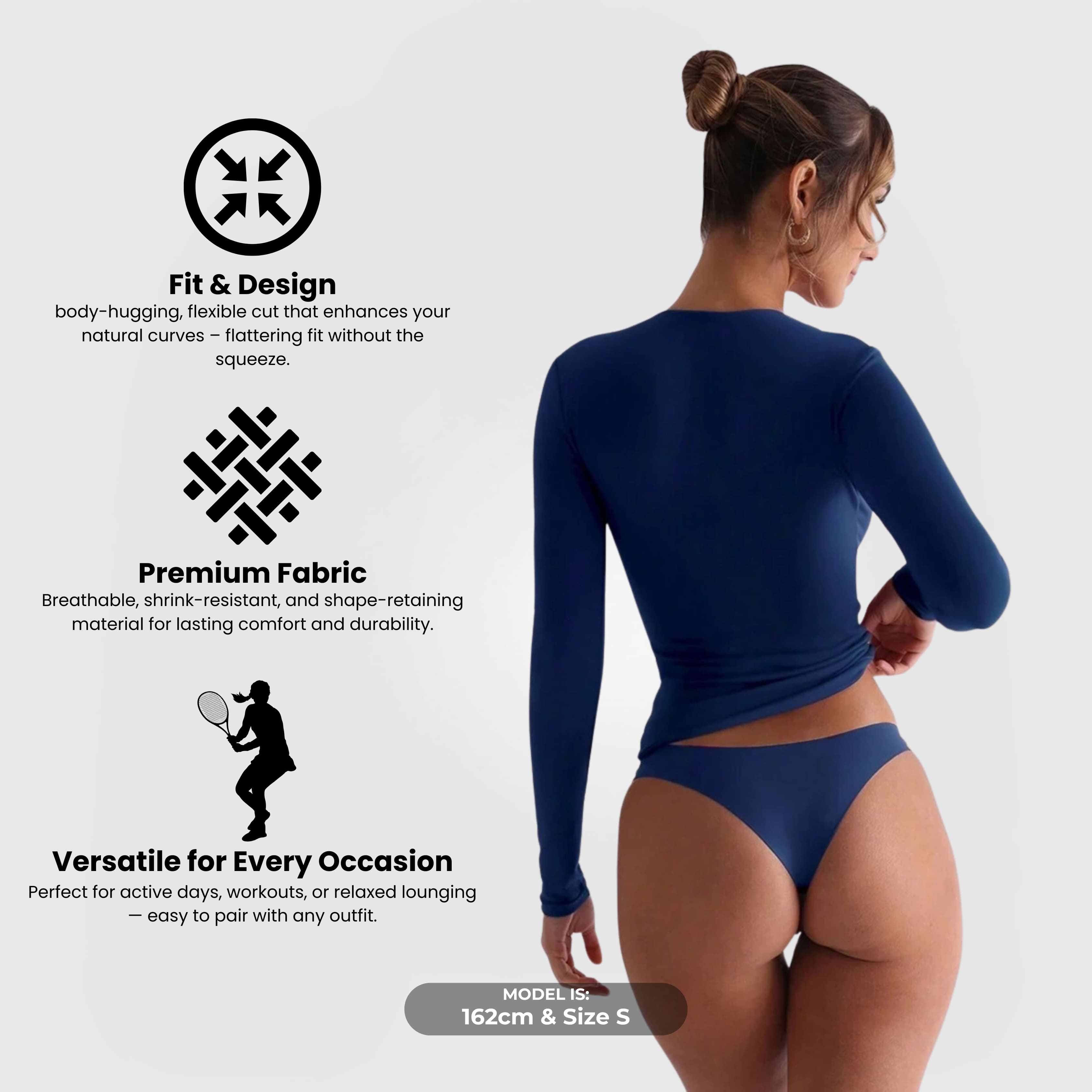 Nord Long Sleeve Top - Blue