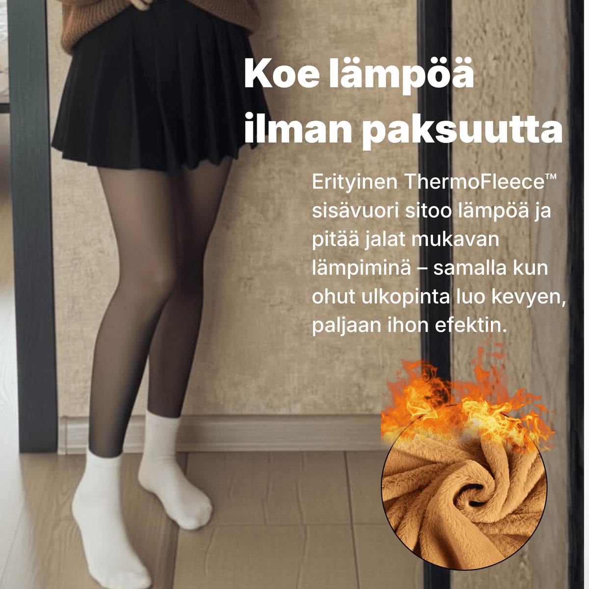 Lumi Thermal Tights - Fleecevuoratut sukkahousut