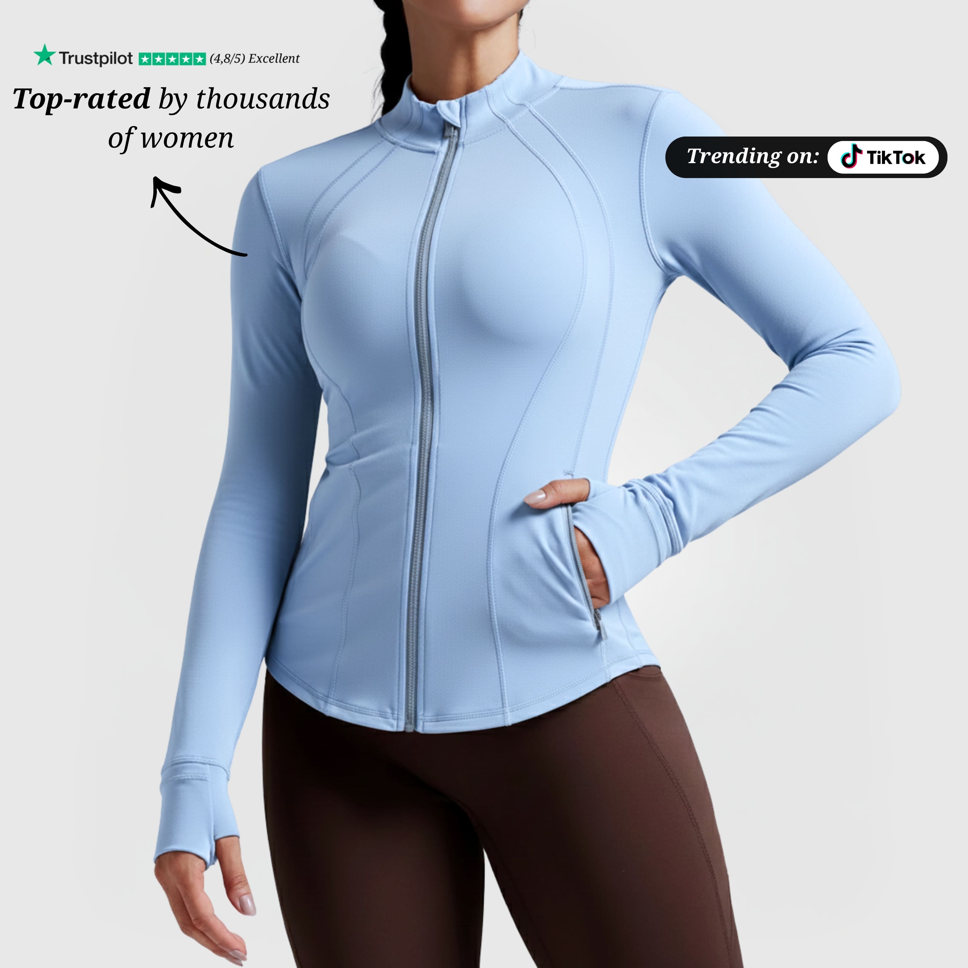 Aimea Snatched Jacket - Blue