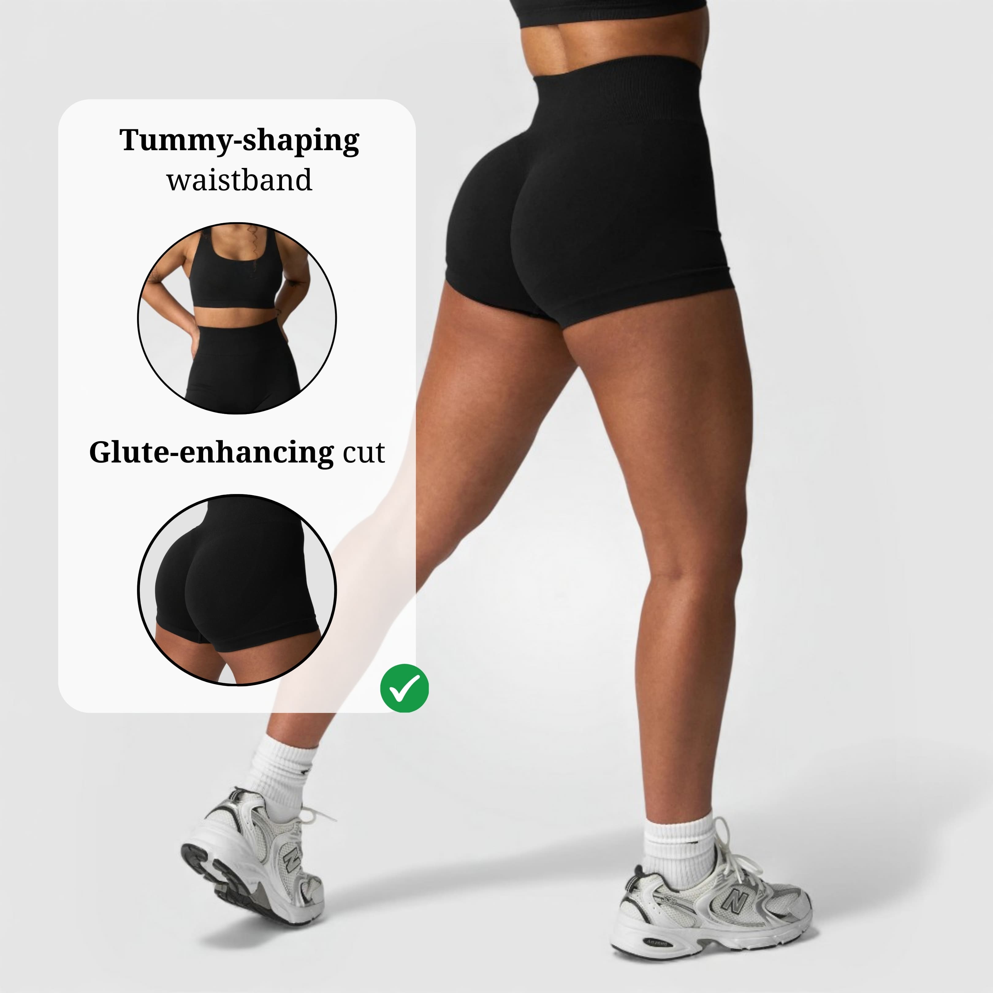 Seamless Shorts - Black