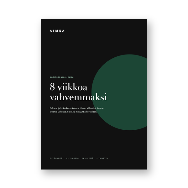 Aimea 8 viikon kotitreeniohjelma