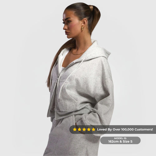 Comfort™ Zip Huppari – Harmaa