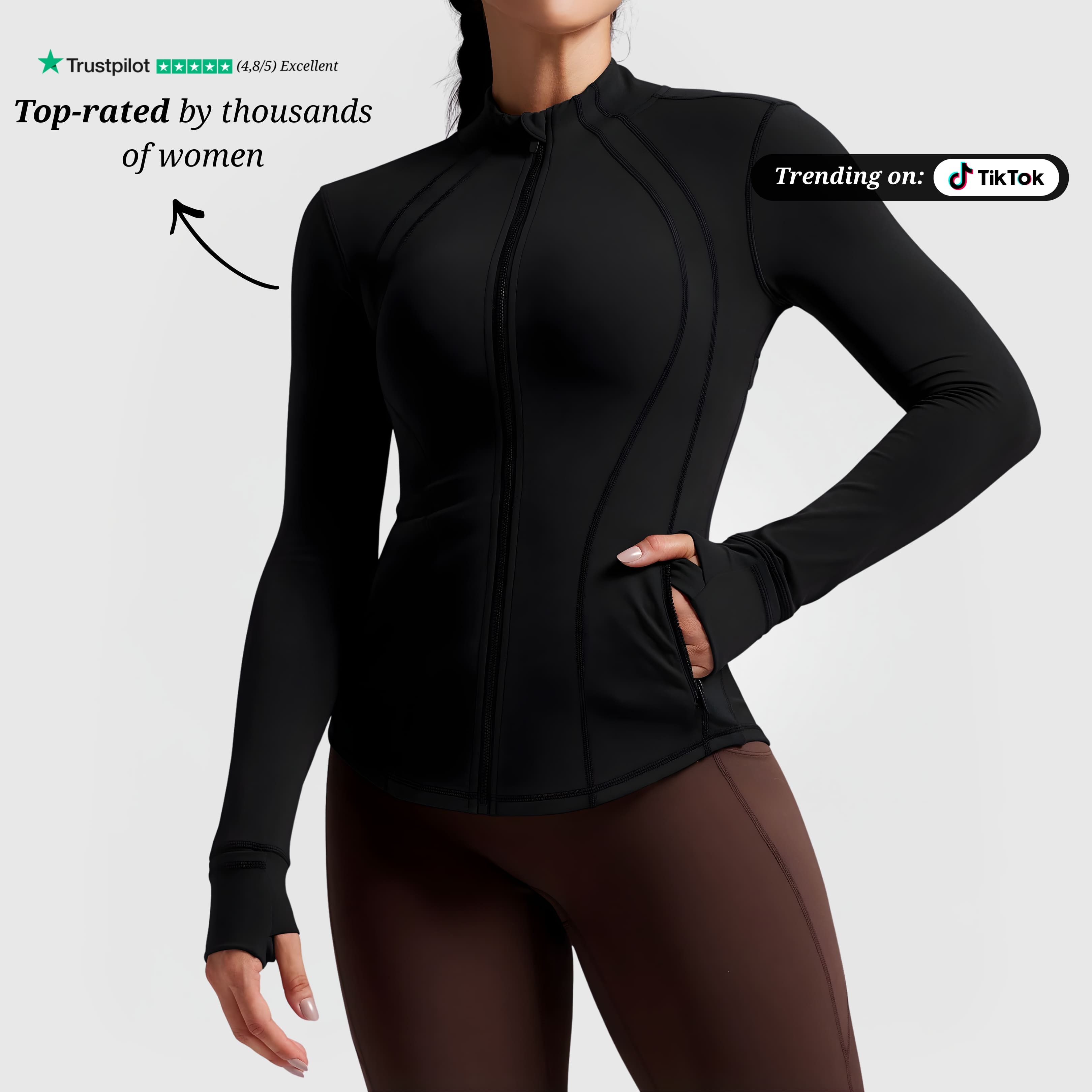 Aimea Snatched Jacket - Black