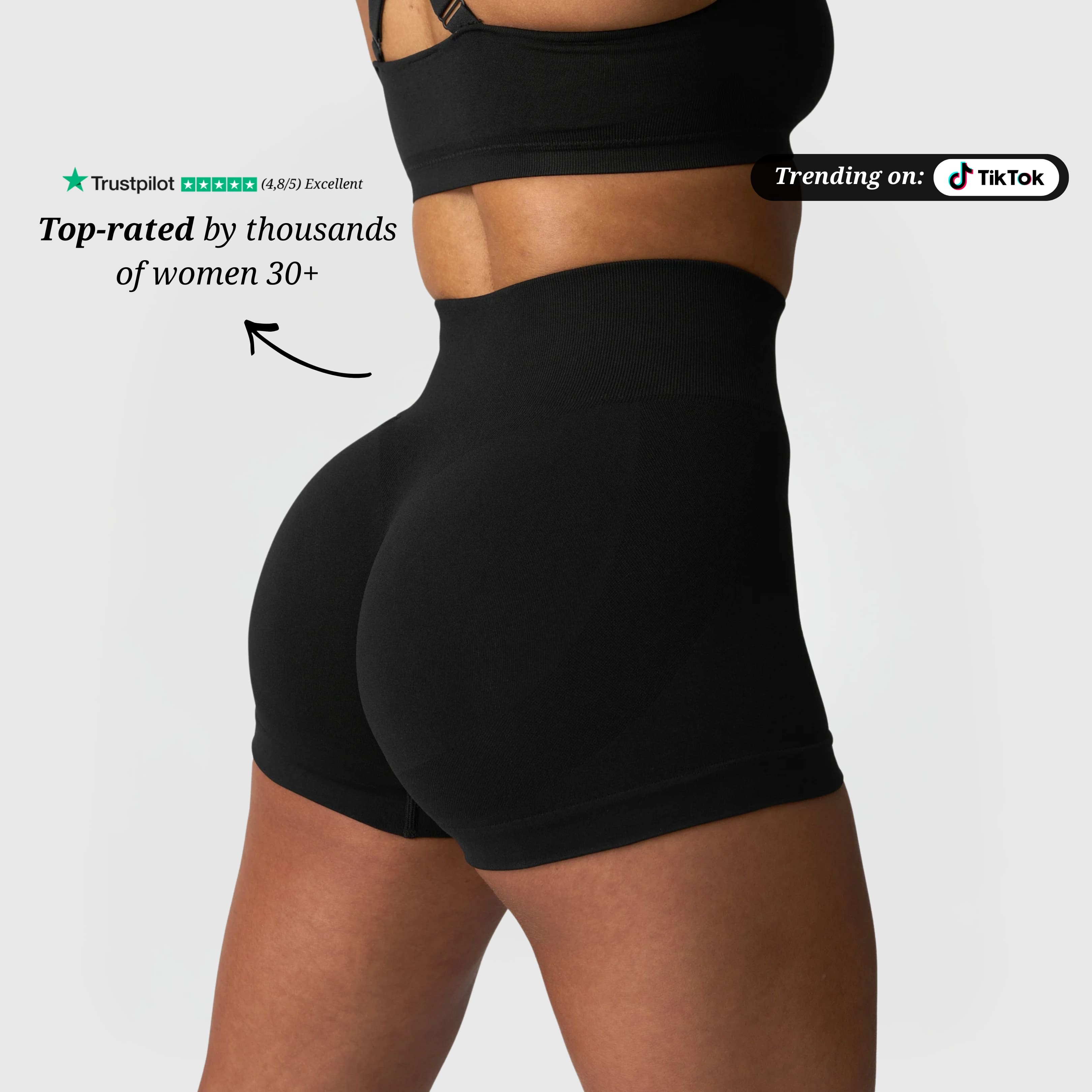 Seamless Shorts - Black