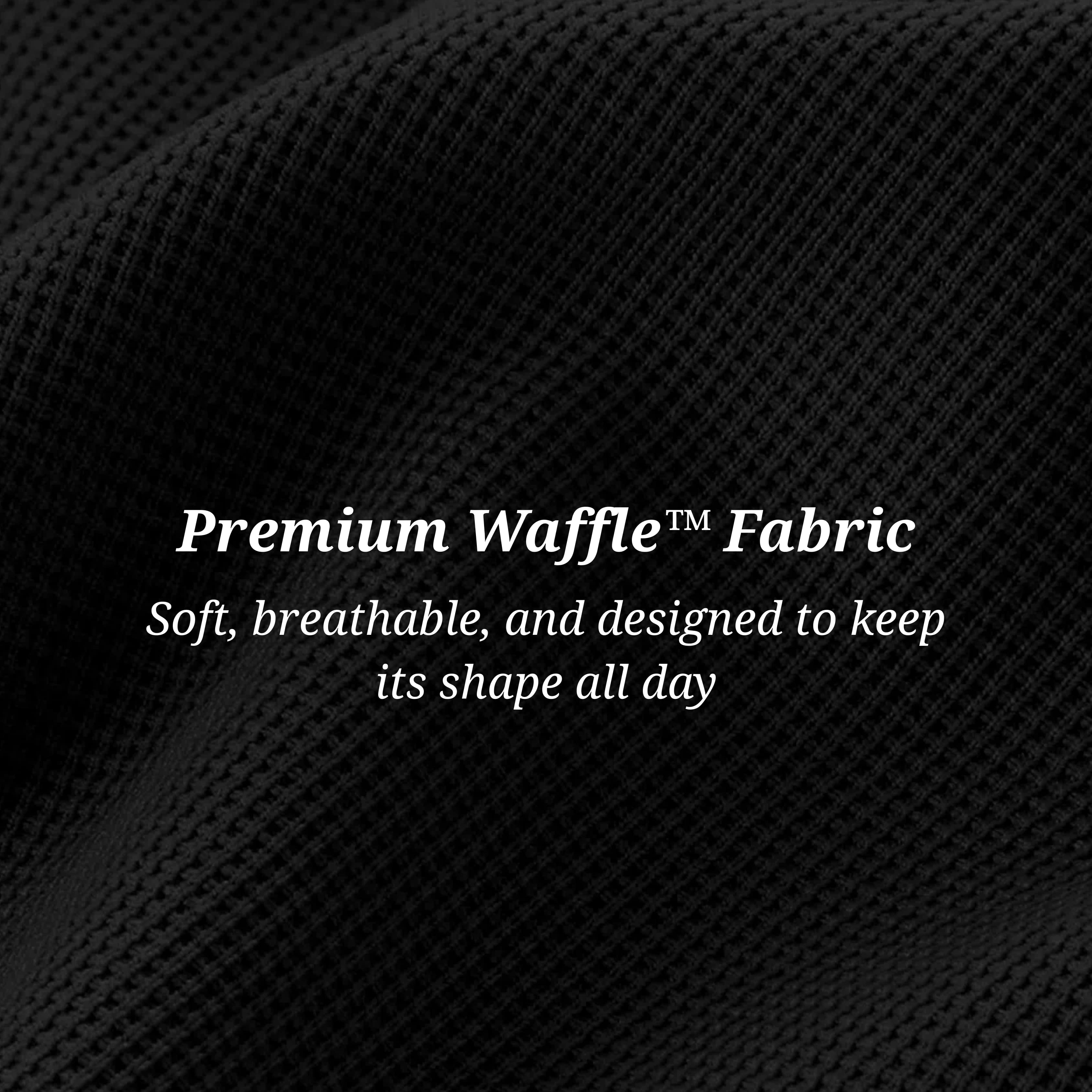 The Effortless Waffle Trouser - Black