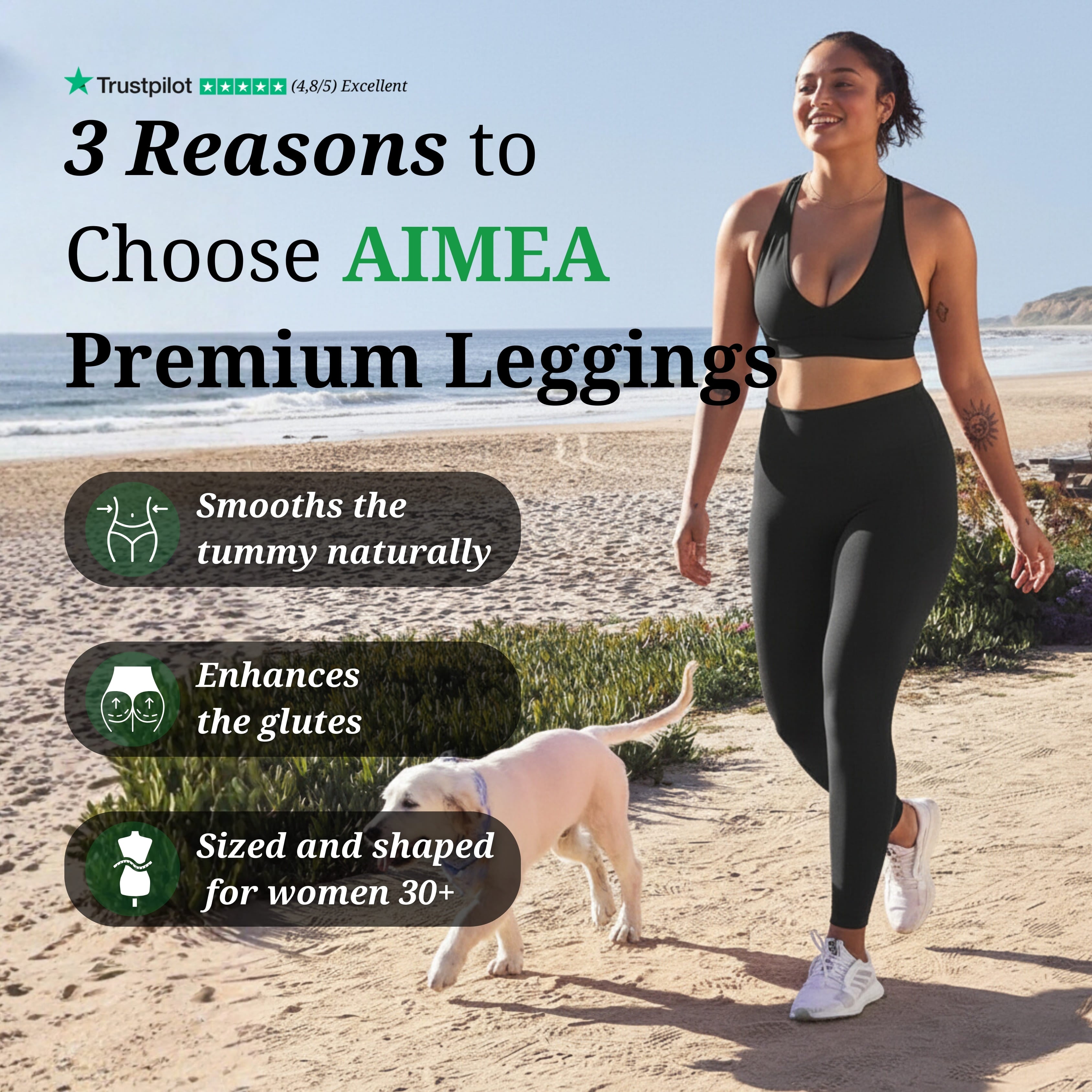 AIMEA Sculpt Leggings - Red