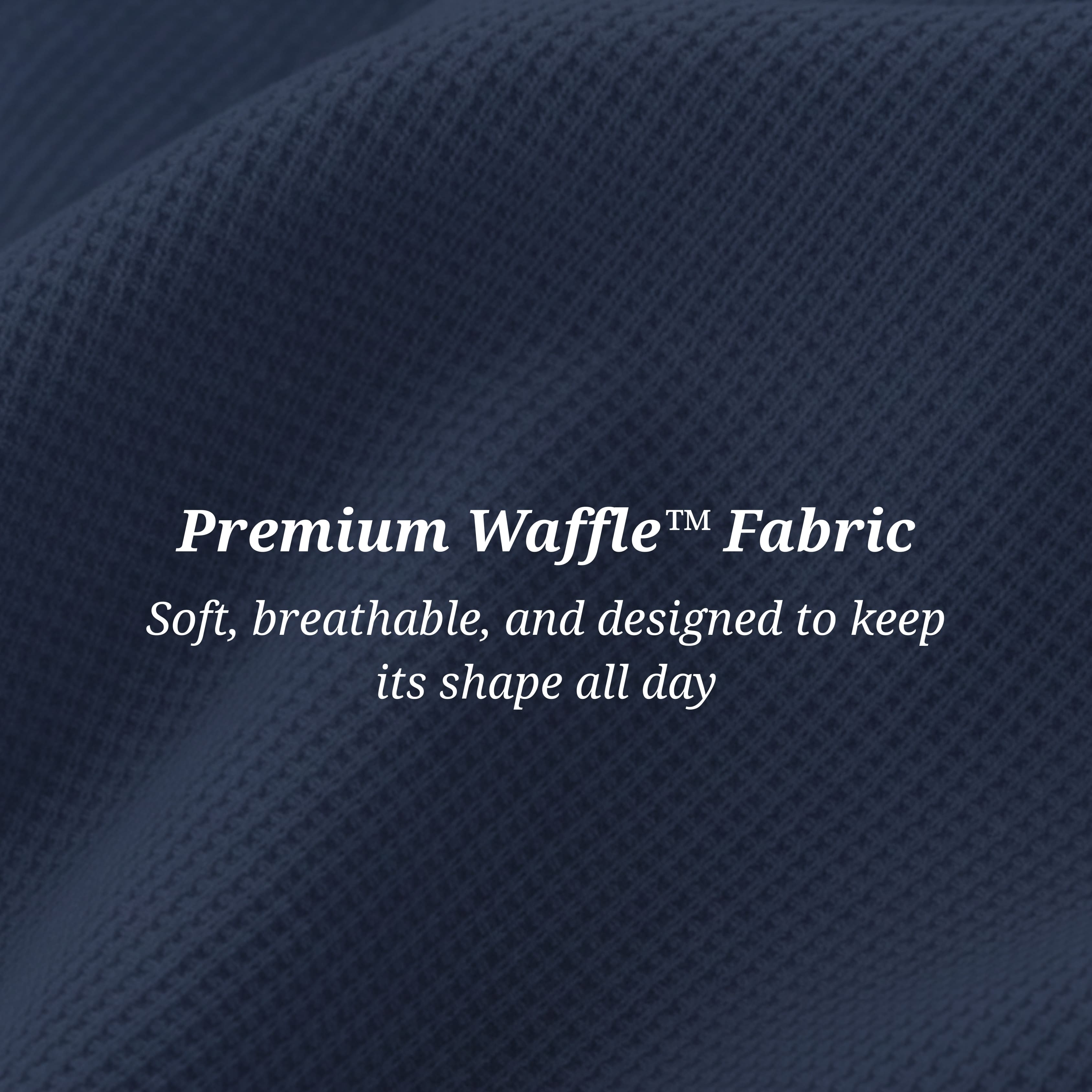 The Effortless Waffle Trouser - Blue