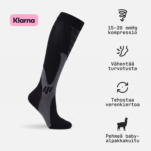 Alpakka Kompressiosukat - Eroon väsyneistä, raskaista ja jomottavista jaloista