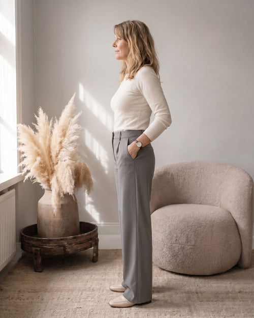 Flex™ Smart Casual Housut – Harmaat