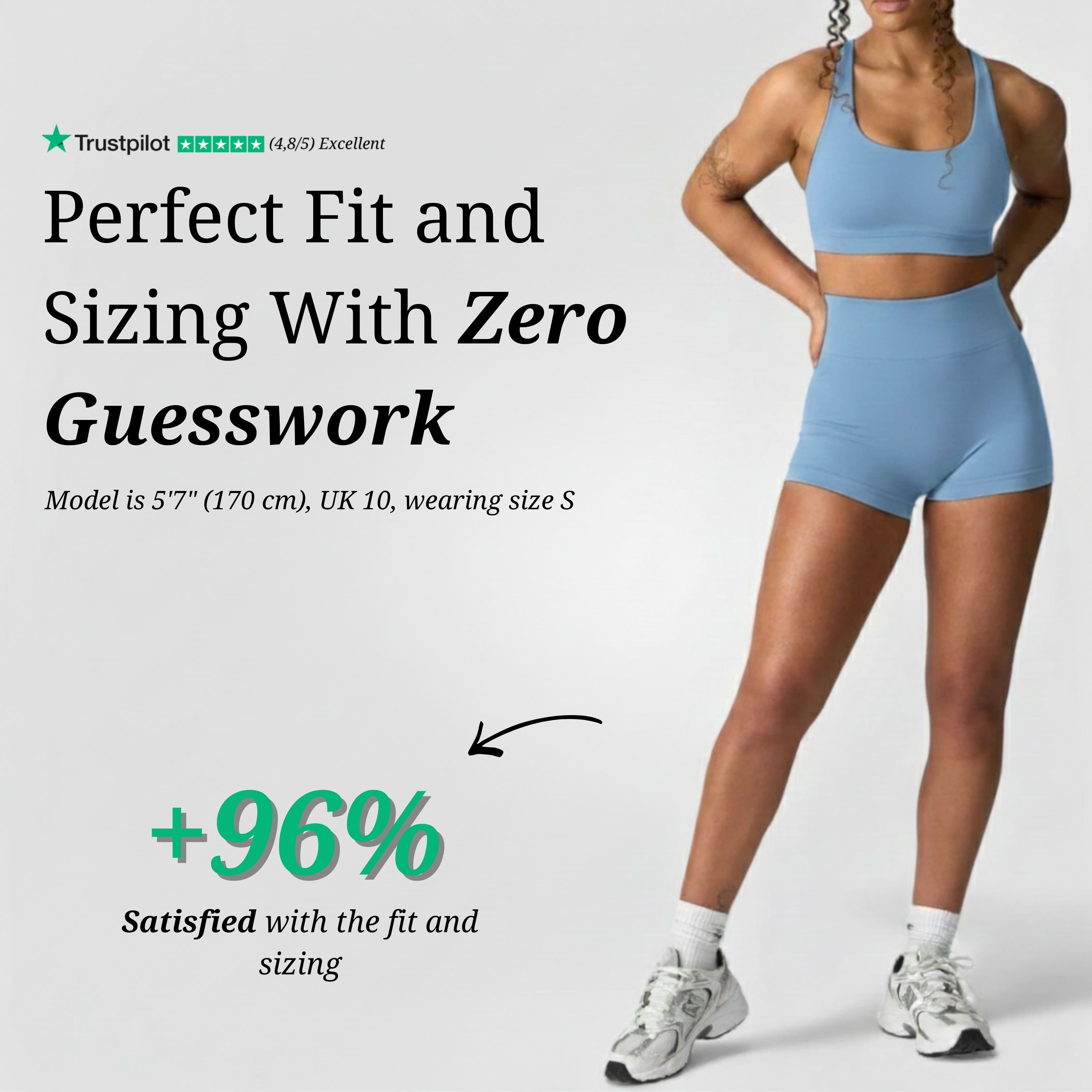 Seamless Shorts - Ice Blue