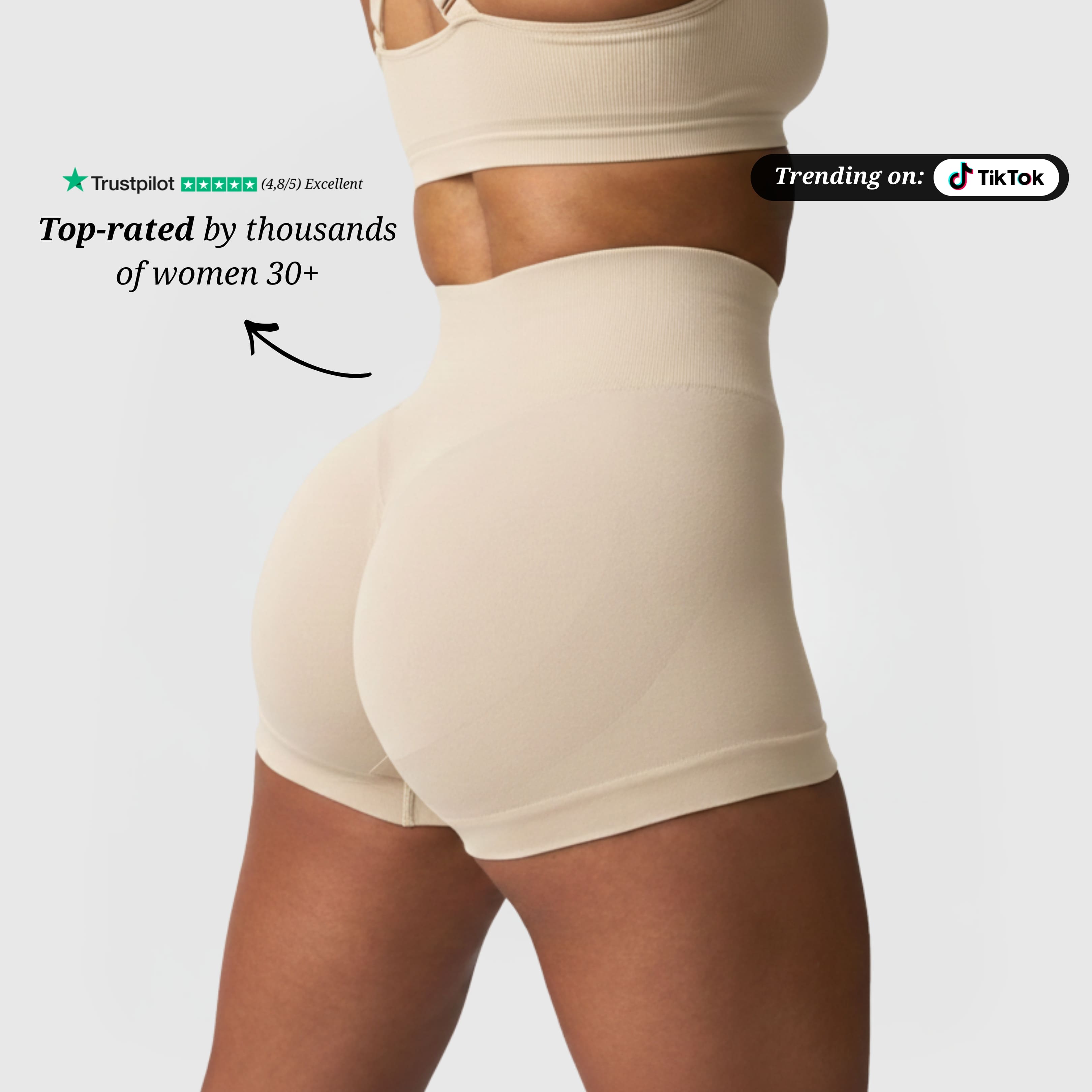 Seamless Shorts - Cream