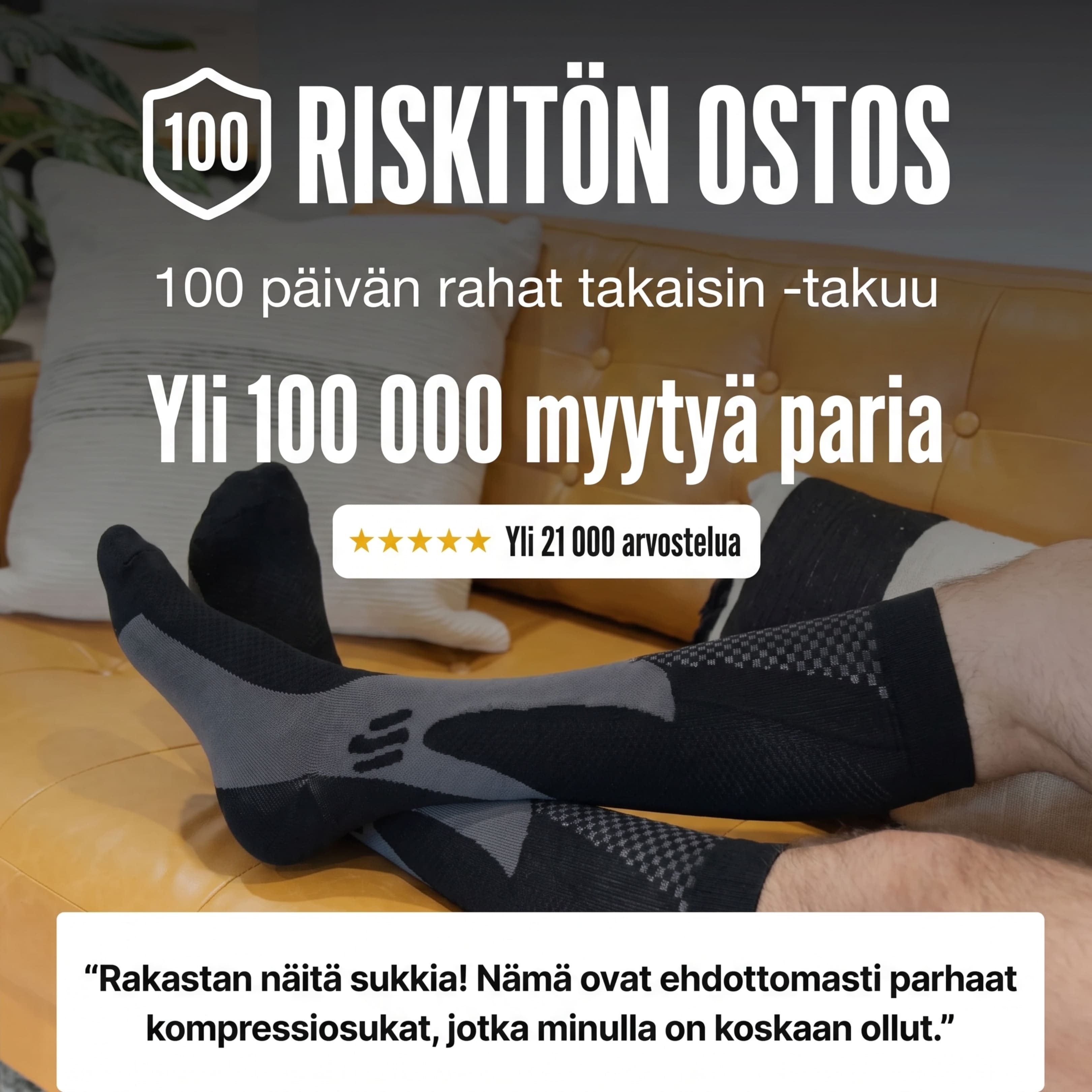 Alpakka Kompressiosukat - Eroon väsyneistä, raskaista ja jomottavista jaloista