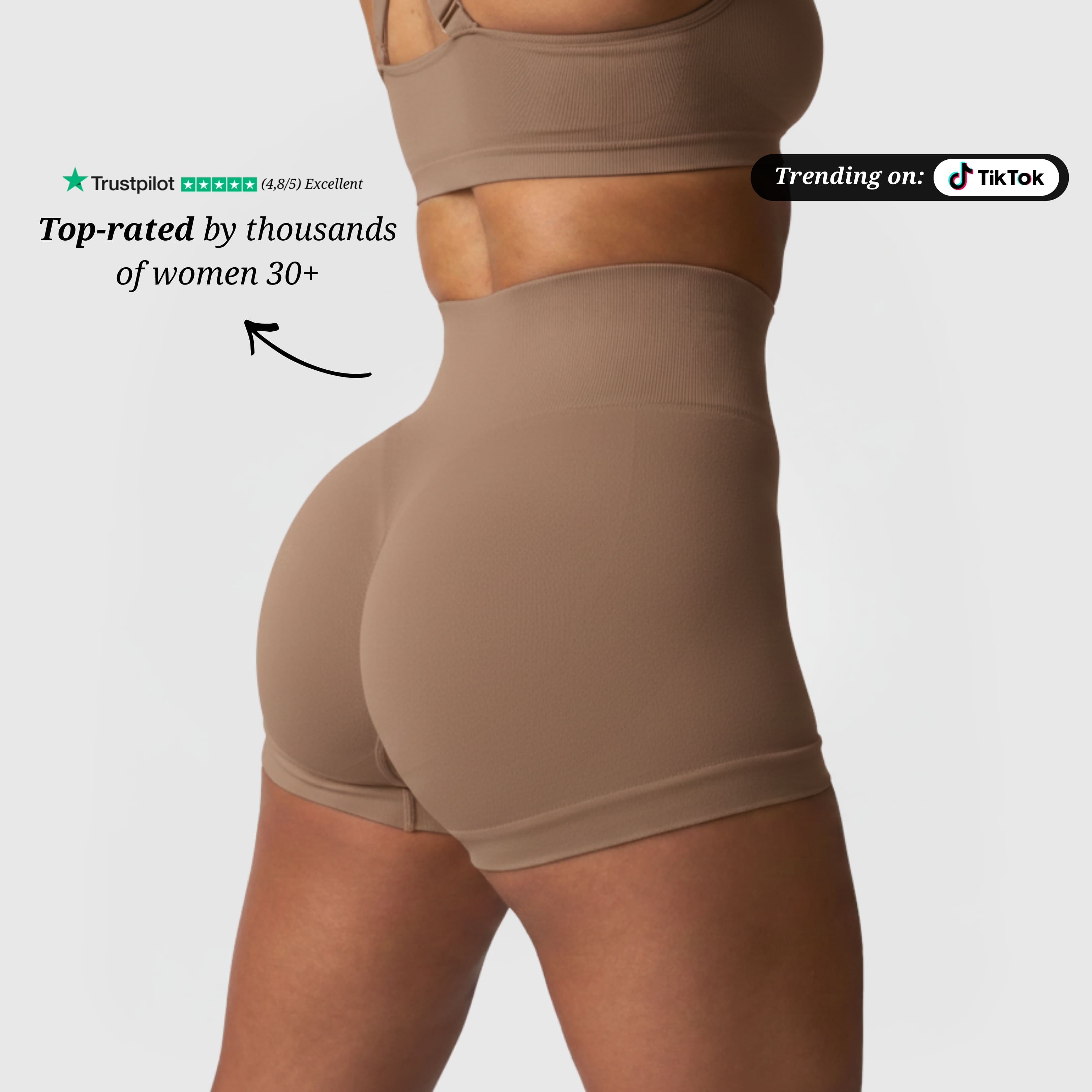 Seamless Shorts - Mocha