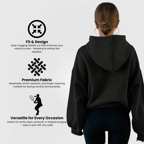 Oversized™ Essential Huppari – Musta