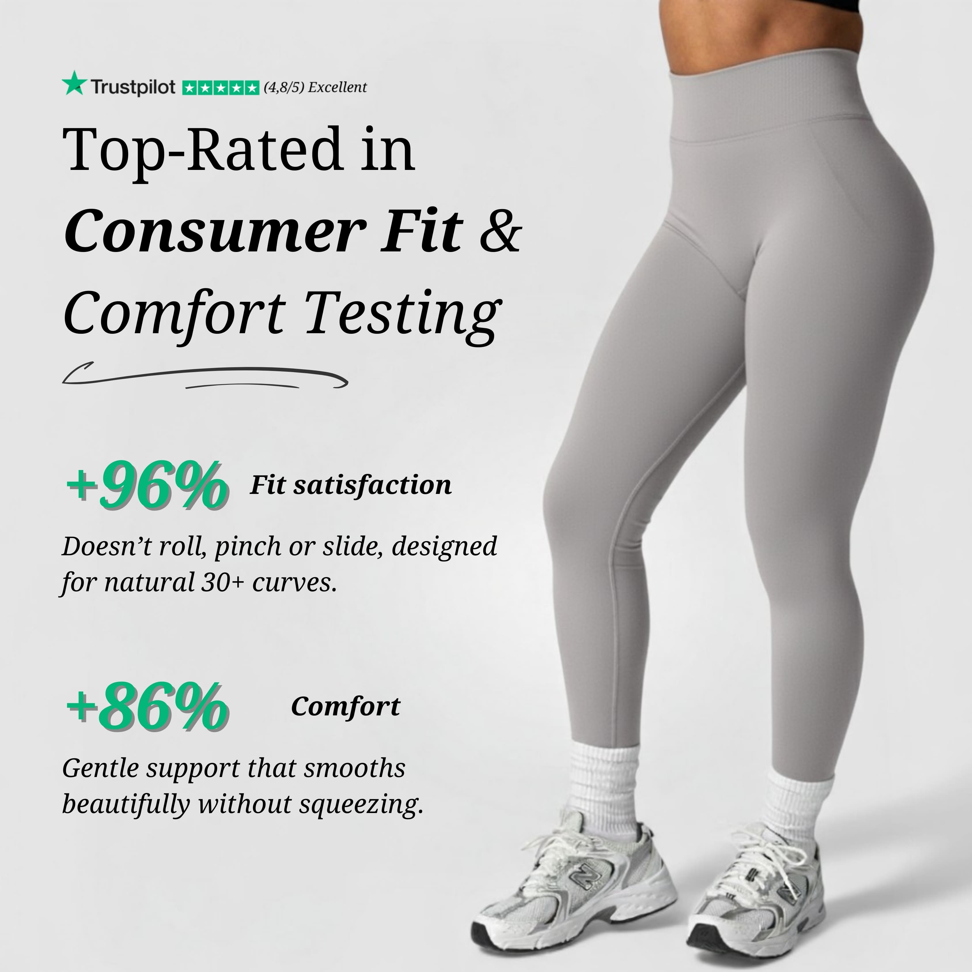 AIMEA Sculpt Leggings - Light Grey