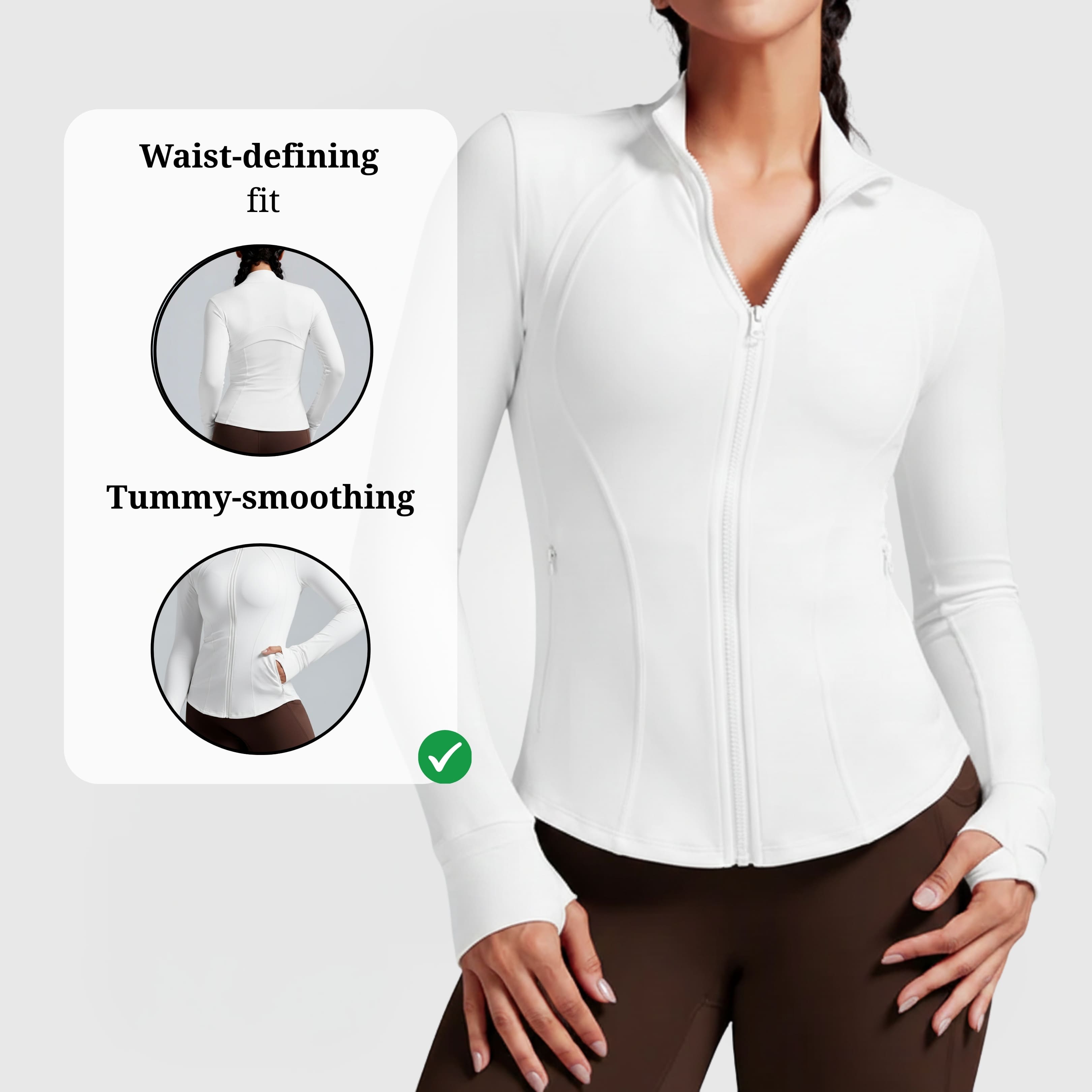 Aimea Snatched Jacket - White