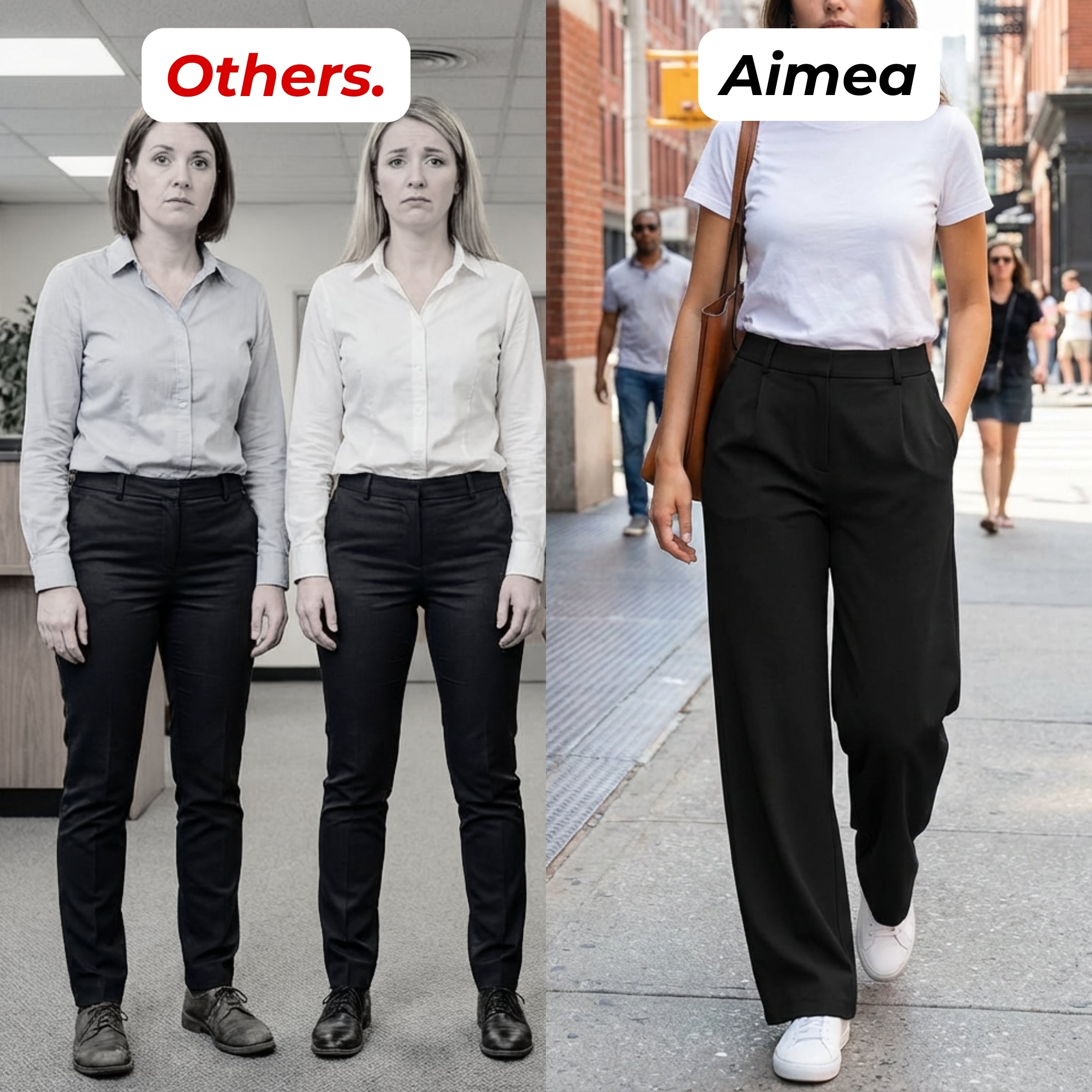 Essential Flex Work Trousers - Black